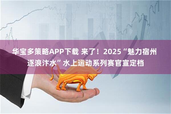 华宝多策略APP下载 来了!2025“魅力宿州 逐浪汴水”水上运动系列赛官宣定档