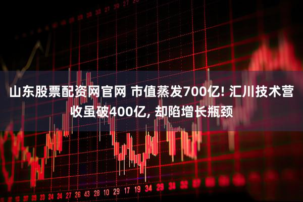 山东股票配资网官网 市值蒸发700亿! 汇川技术营收虽破400亿, 却陷增长瓶颈